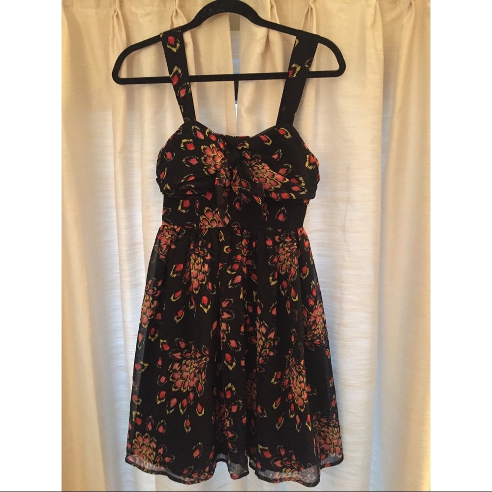 Candies Black Floral Dress
